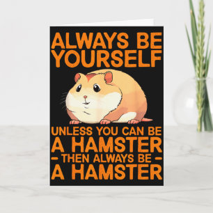 Süßes Hamster-Design für Männer Frauen Kinder Zwer Karte