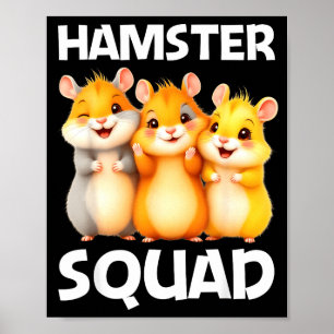 Süßes Hamster-Design für Männer Frauen Kinder Zwer Poster
