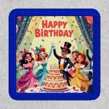 Süßes Happy Birthday Masquerade-Thema