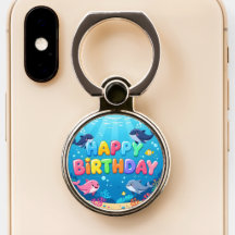 Süßes Happy Birthday nautischer Delfin