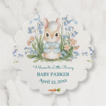 Süßes Häschen Frühlingsblumen Personalisierte Baby