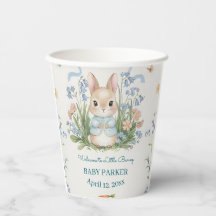 Süßes Häschen Frühlingsblumen Personalisierte Baby