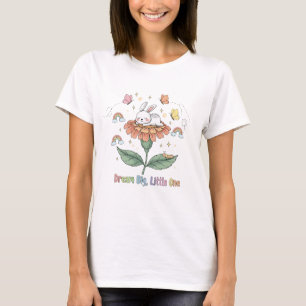 Süßes Häschen Träume groß Kleines Eins Florales Re T-Shirt
