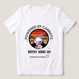 Süßes Häschen umarmt Karotte Retro-Sonnenuntergang Tri-Blend Shirt