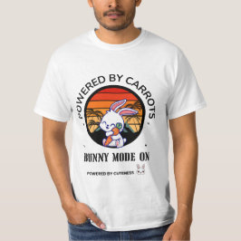 Süßes Häschen umarmt Karotten Retro-Sonnenuntergan T-Shirt