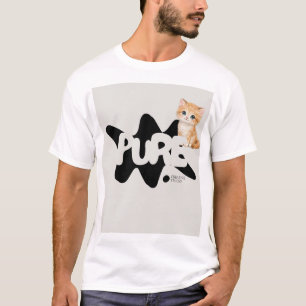 Süßes Haustier-Katze-Design-T-Shirt T-Shirt