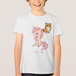 Süßes Haustier-Katze-Design-T-Shirt Tri-Blend Shirt