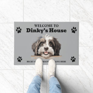 Süßes Havanese-Wasserhund-Foto Fußmatte