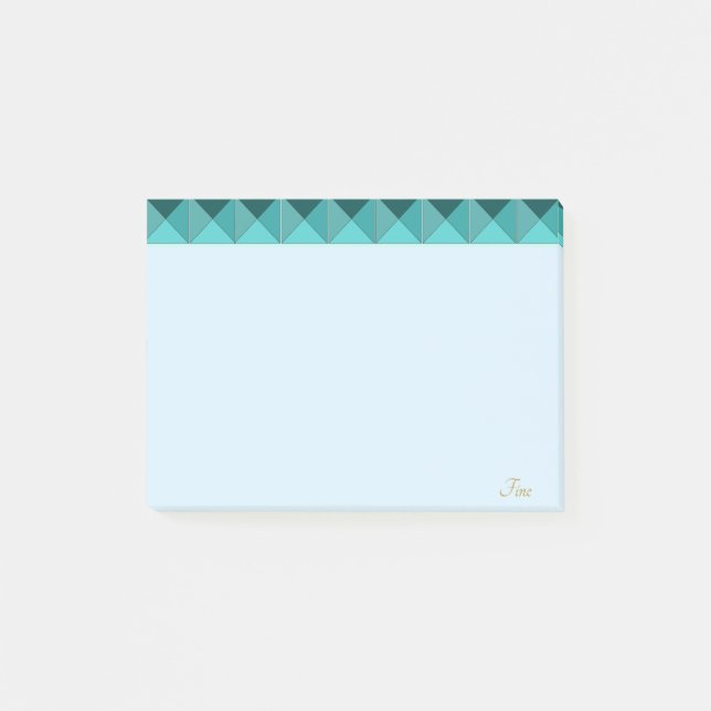 Süßes Hellgrün Mint Post-it Klebezettel (Vorderseite)