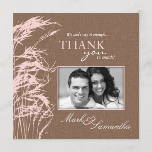 Süßes Herbst-Braut-Quadrat Dankeskarte