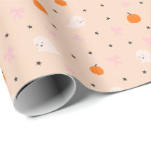 Süßes Herbst-Halloween-Geister-Muster-Geschenkpapi