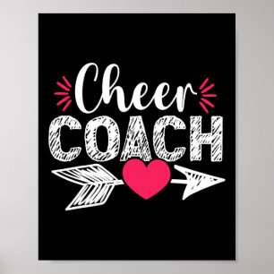 Süßes Herz Cheer Coach Cheerleading Cheerleader Tr Poster