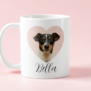 Süßes Herz Schwarze Schrift Individuelle Tierfotog Kaffeetasse