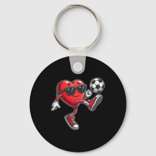 Süßes Herz spielt Fußball Valentinstag Fußball Bo Schlüsselanhänger