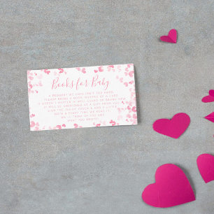 Süßes Herzchen Valentinstag-Baby-Party-Buch Begleitkarte