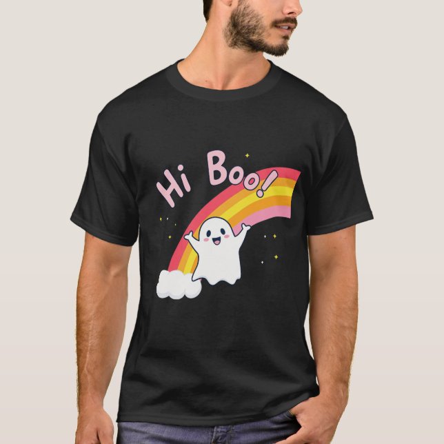 Süßes "Hi Boo!" T-Shirt (Vorderseite)