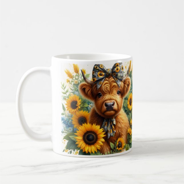 Süßes Highland-Kalb Kaffeetasse (Links)