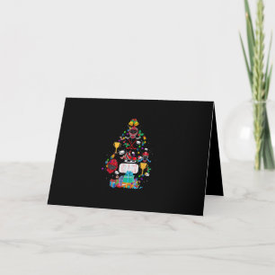 Süßes Hockey-Weihnachtsbaum-Ornament Lustiges Gesc Karte