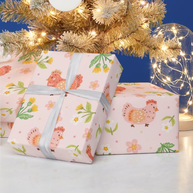 Süßes Huhn Geschenkpapier (Feiertage)