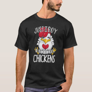 Süßes Hühner-Grafik für Jungen Männer Kinder Huhn T-Shirt