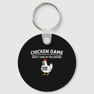 Süßes Hühner-Spiel Schau dir das Huhn nicht an Lus Schlüsselanhänger