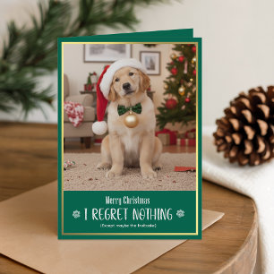 Süßes humorvolles Hundebild Frohe Weihnachten gefa