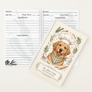 Süßes Hunde-Familien-Kochbuch Notizbuch