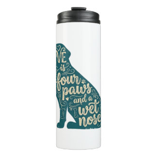 Süßes Hunde-Mama- und Hunde-Papa-Geschenk Thermosbecher