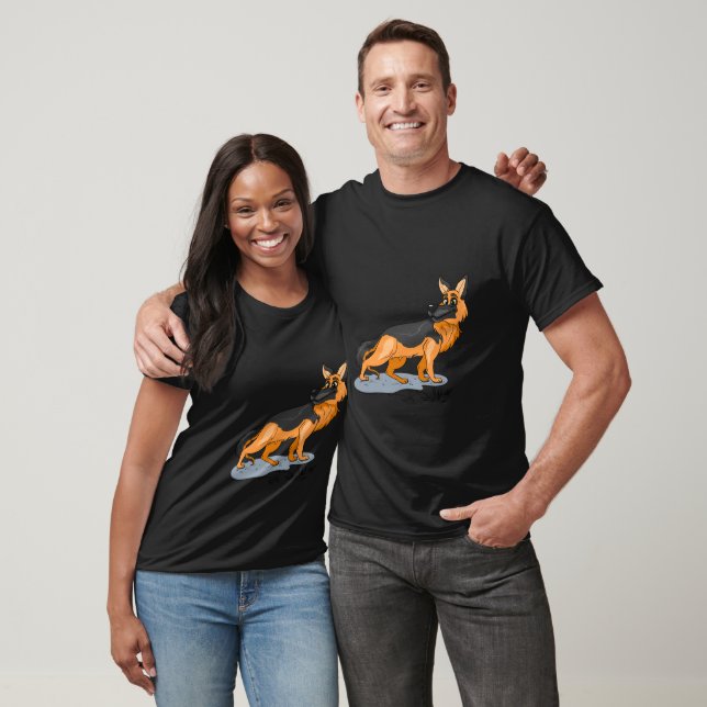 Süßes Hundedesign T-Shirt (Unisex)