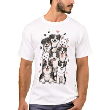 Süßes Hundeliebhaber T-Shirt Design | Lustiger Pfo