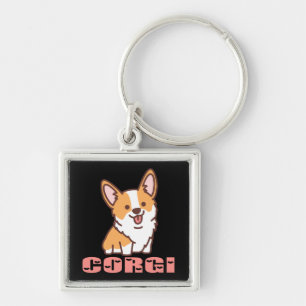 Süßes Hundemama-Geschenk Pembroke Corgi Schlüsselanhänger