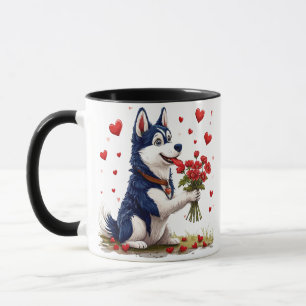 💘 Süßes Husky-Valentins-Geschenk für Sie oder Ihn Tasse