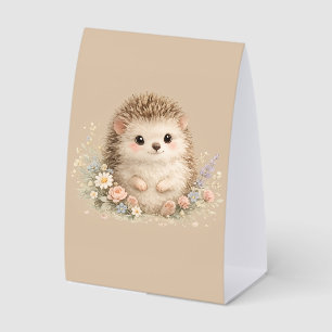 Süßes Igel-Häuschen-Idyll-Blumengeschenk Tischaufsteller