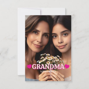 Süßes individuelles Fotogeschenk Oma Opa Geschenk Dankeskarte