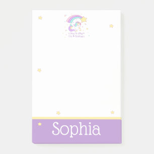 Süßes individuelles personalisiertes magisches Reg Post-it Klebezettel