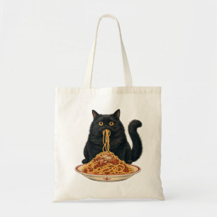 Süßes italienisches Lebensmittel-Liebhaber-Katze-D Tragetasche