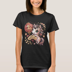 Süßes Jahr des Pferdes 2026 T-Shirt, Chinesisches T-Shirt