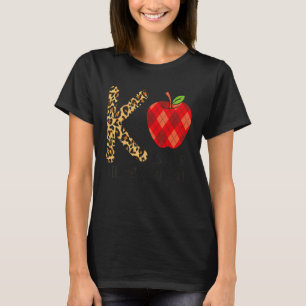 Süßes K ist für den Kindergartenlehrer Leopard T-Shirt