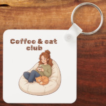 Süßes Kaffee- & Katzenclub-Design