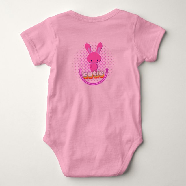 Süßes Kaninchen Baby Strampler (Rückseite)