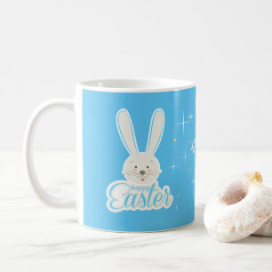 Süßes Kaninchen Frohe Ostern Eier Jagd Party Frühl Kaffeetasse