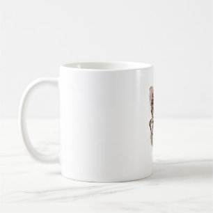 Süßes Kaninchen Gesicht Leopard Coquette Brille Kaffeetasse