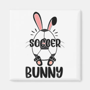 Süßes Kaninchen Lustiger Sportlicher Osterhase Fuß Magnet