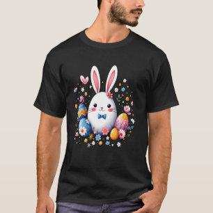 Süßes Kaninchen Ostern Christliche Familie Fröhlic T-Shirt