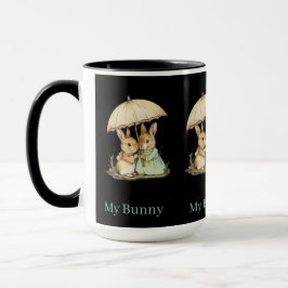 Süßes Kaninchen-Pärchen Kaffeetasse, Romantisches  Tasse