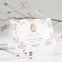 Süßes Kaninchen, rosa Schleife, rosa Blumen, Babyp