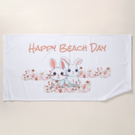 Süßes Kaninchen  Strandtuch