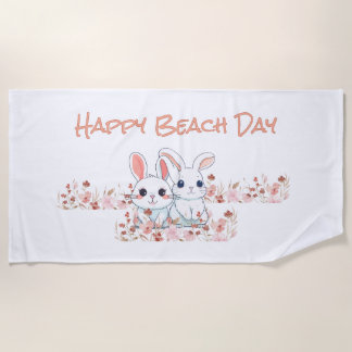 Süßes Kaninchen  Strandtuch