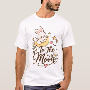 Süßes Kaninchen zum Mond T-Shirt