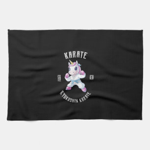 Süßes Karate-Einhorn-Kampfsport - Karate-Einhorn Geschirrtuch
